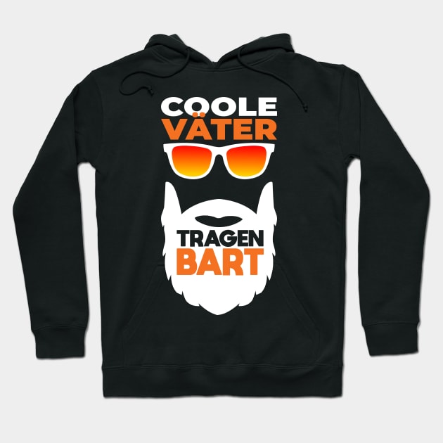 Coole Väter tragen Bart Vollbart Hipster Papa Mann Hoodie by auviba-design